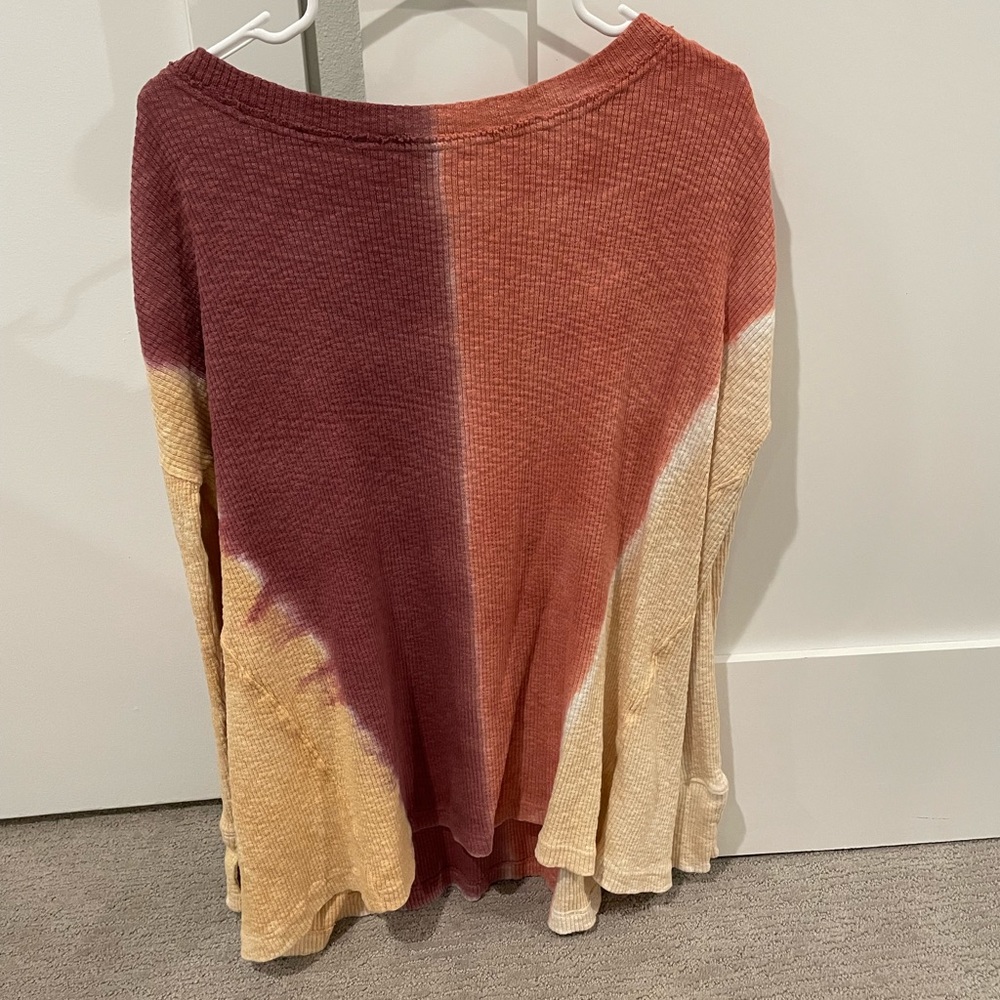 Long sleeve thermal, tie dye